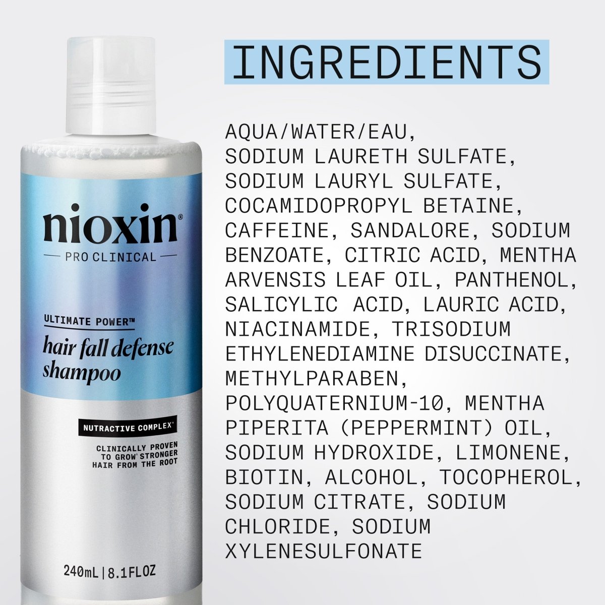 NIOXIN_Hair Fall Defense Shampoo_Cosmetic World