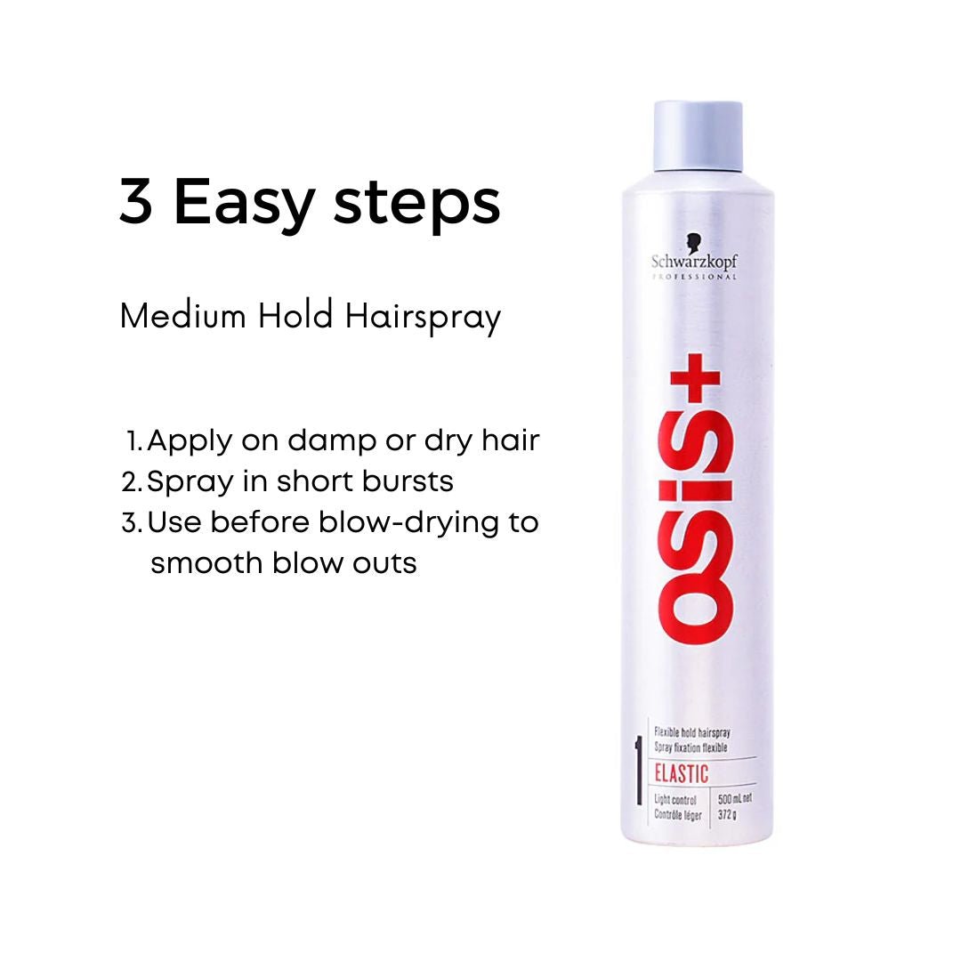 SCHWARZKOPF - OSIS+_OSiS+ #1 Elastic Flexible Hold Hairspray_Cosmetic World