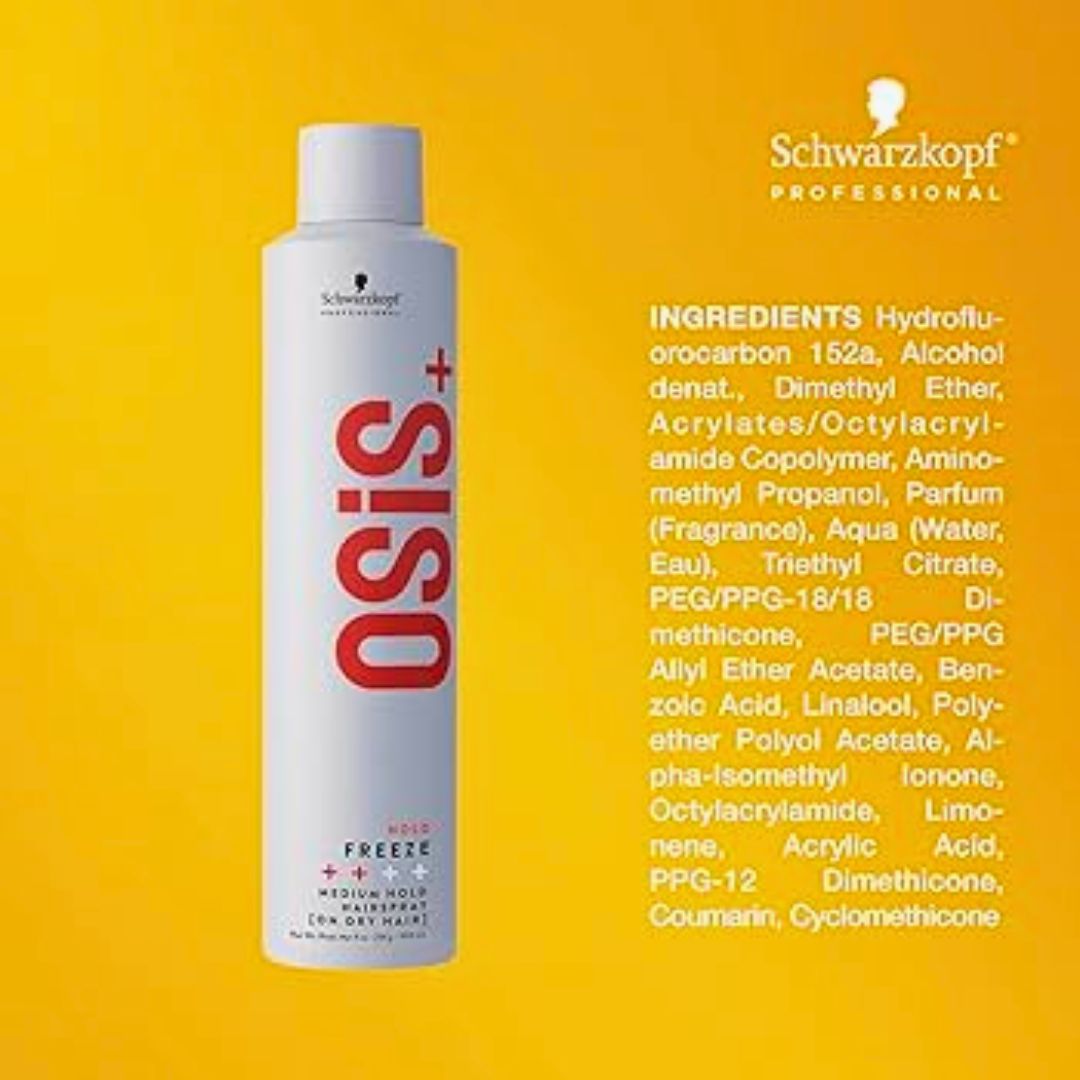 SCHWARZKOPF - OSIS+_OSiS+ Freeze #2 Strong Hold Hairspray 300ml / 10. oz._Cosmetic World