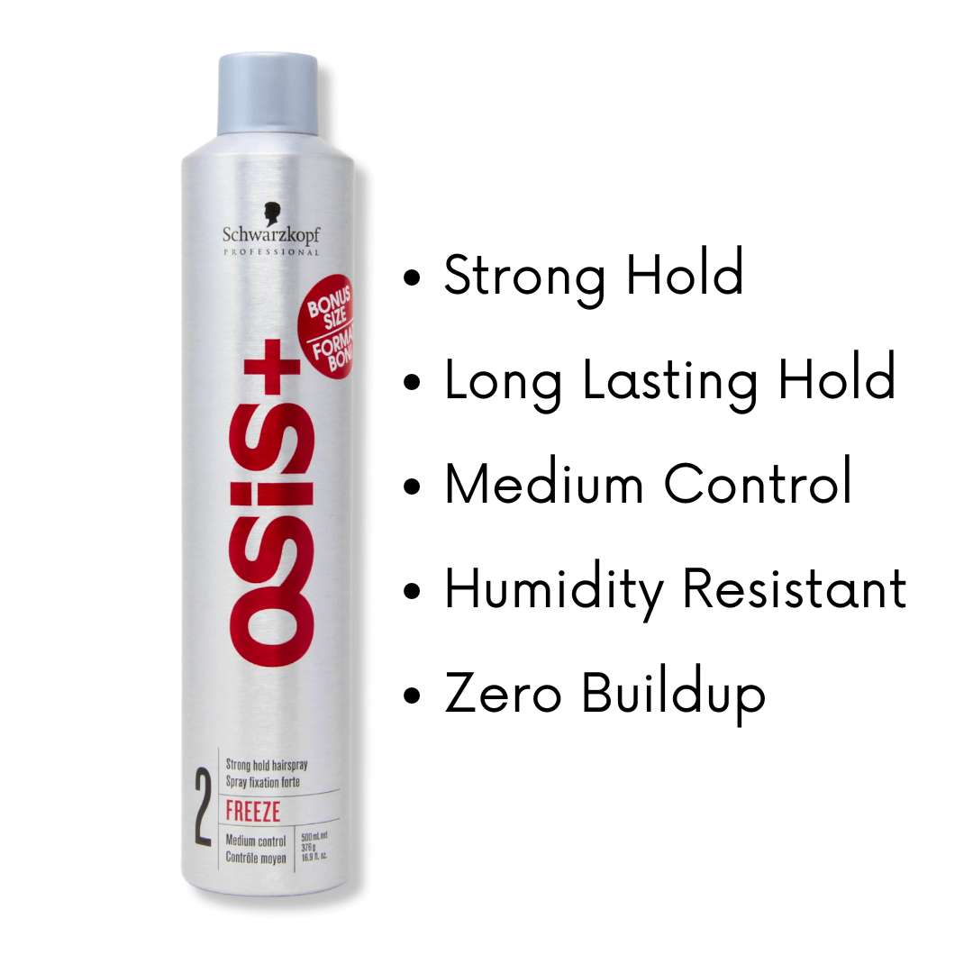 SCHWARZKOPF - OSIS+_OSiS+ Freeze #2 Strong Hold Hairspray 500ml_Cosmetic World