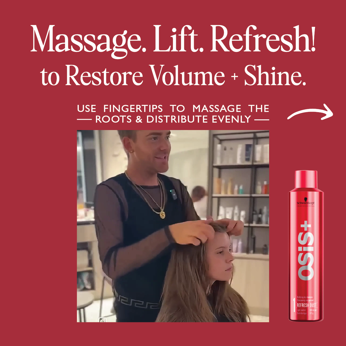 OSIS+ リフレッシュほこり取りボディ増し乾燥髪洗い | 1つ買うと1つ無料！