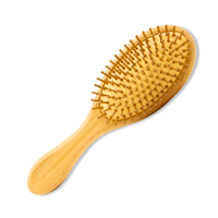 Thumbnail for Cosmetic World_Oval Bamboo Brush_Cosmetic World