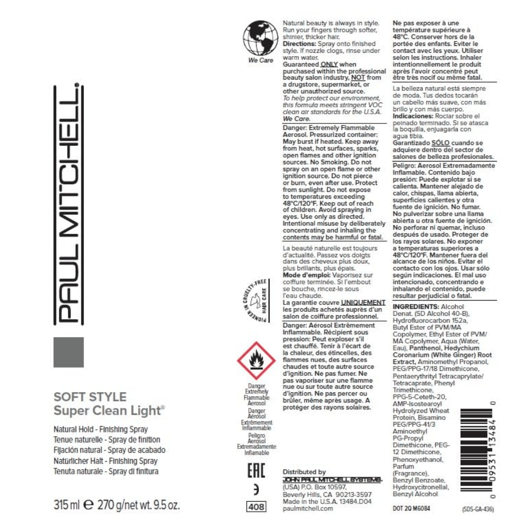 PAUL MITCHELL_Super Clean Light Finishing Spray_Cosmetic World