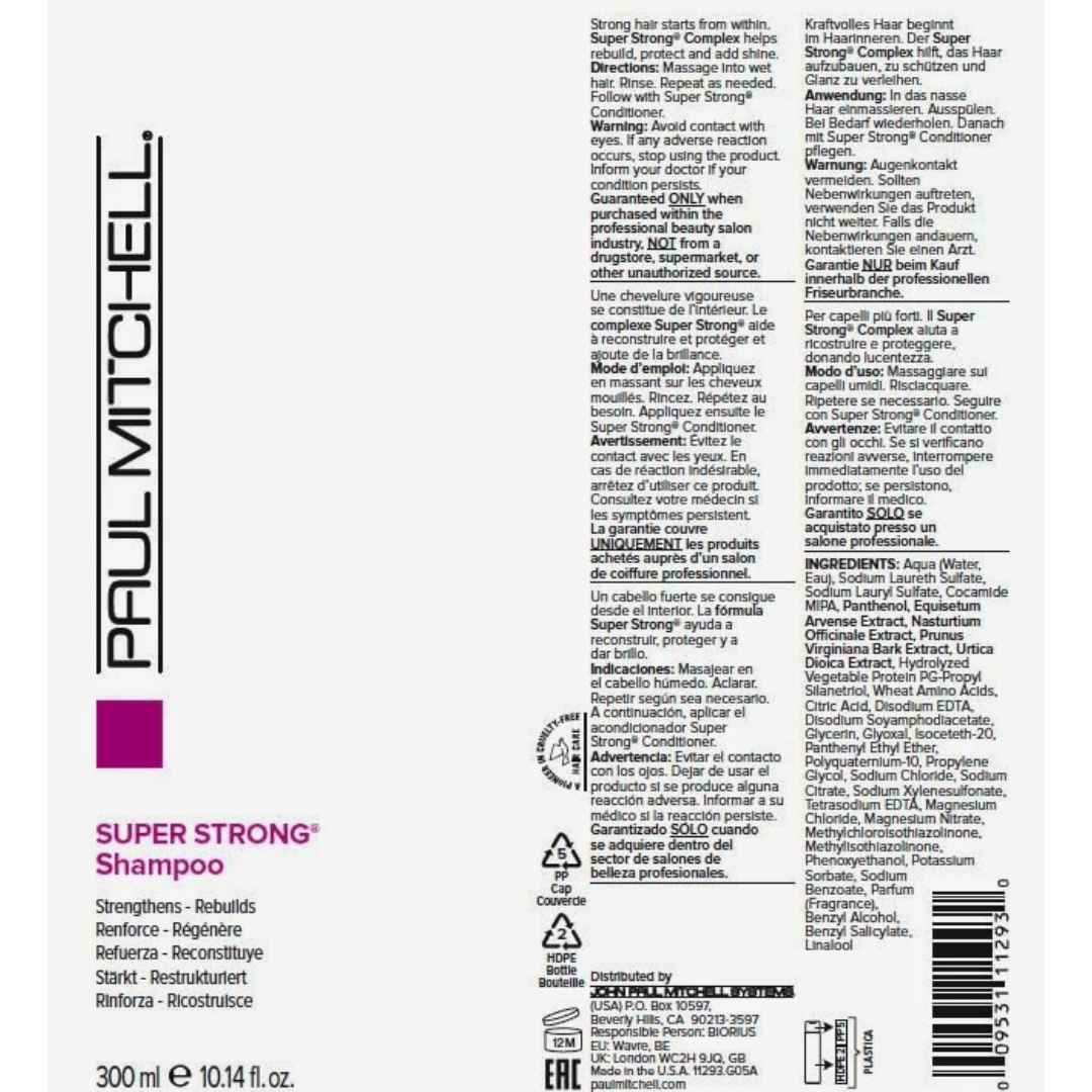 PAUL MITCHELL_Super Strong Shampoo_Cosmetic World