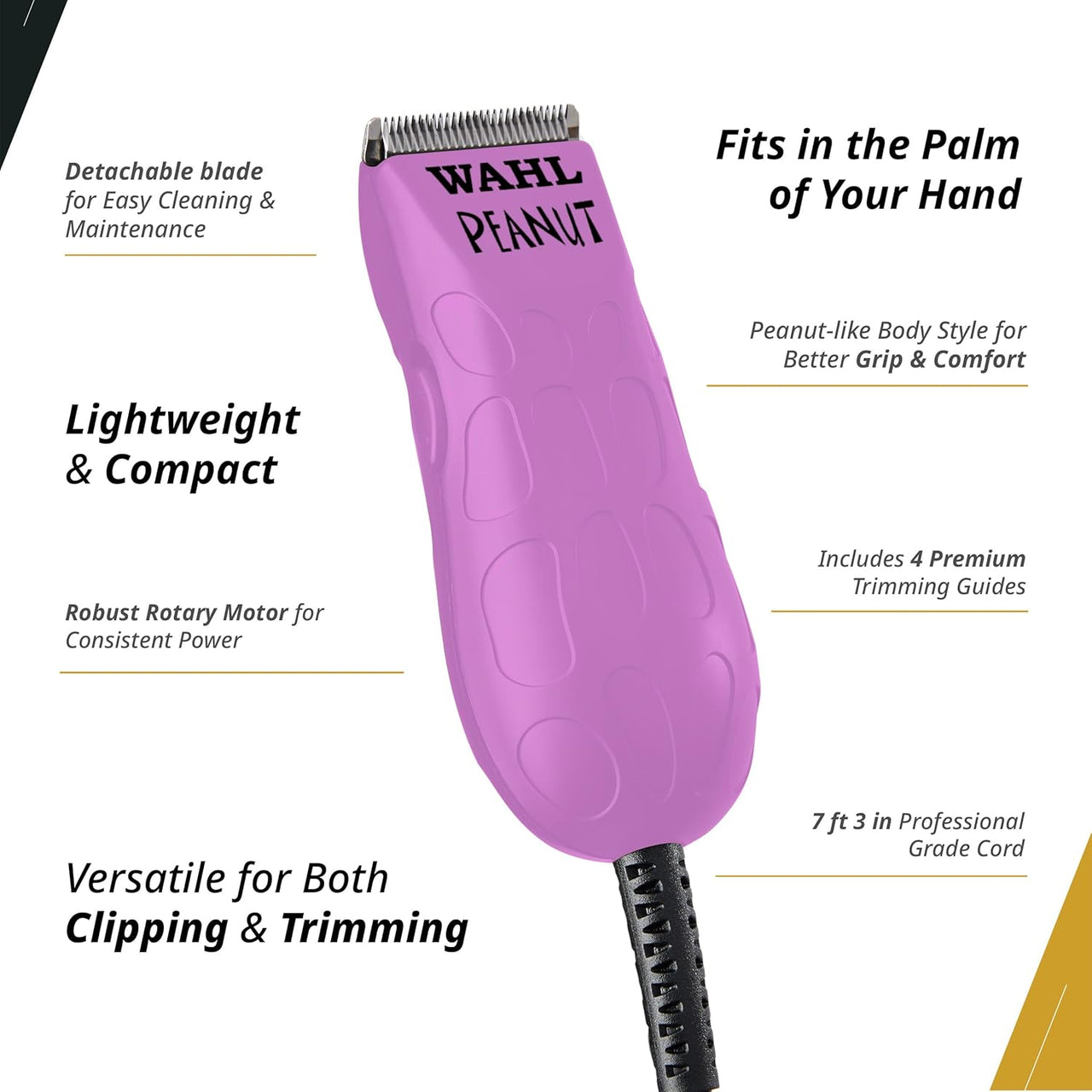 WAHL PROFESSIONAL_Peanut Clipper/Trimmer in miniature size (Orchid)_Cosmetic World