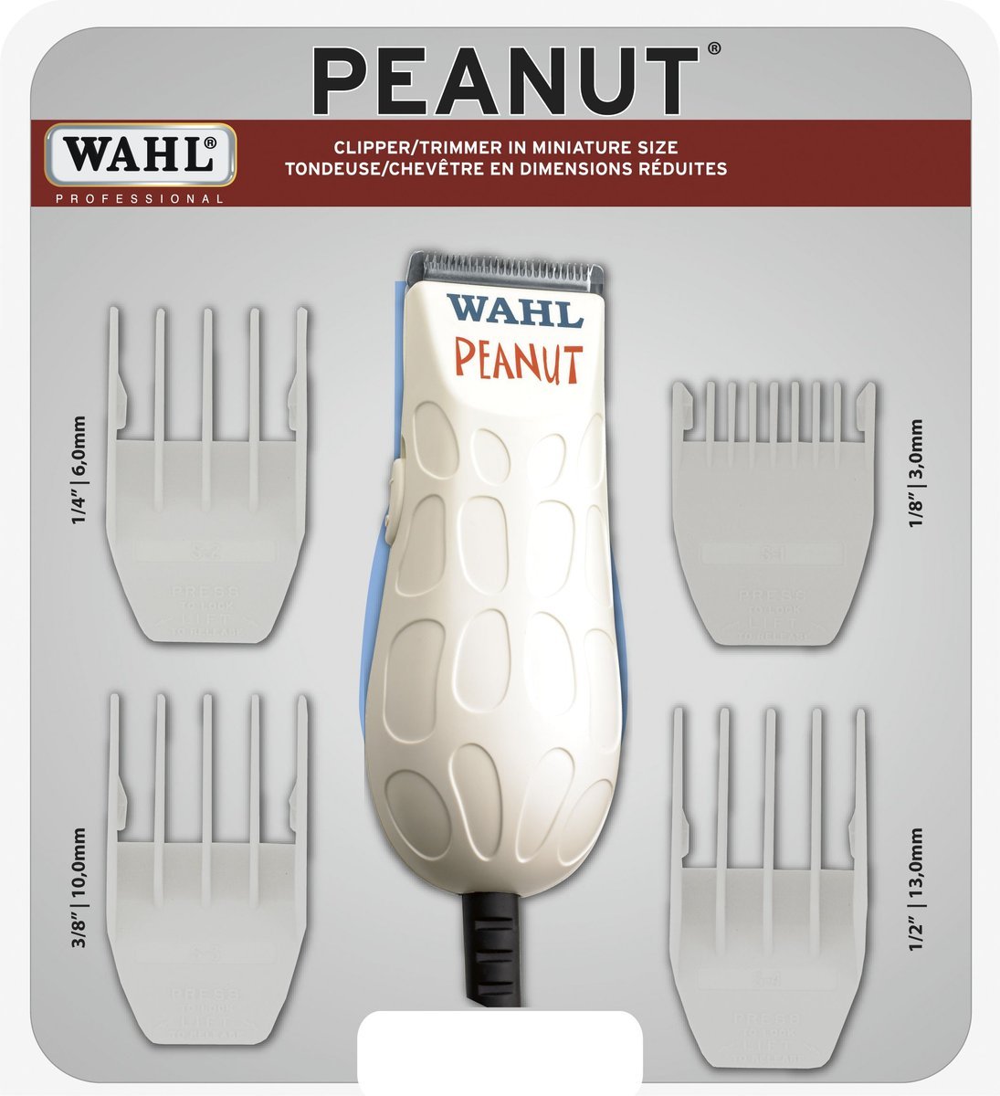 WAHL PROFESSIONAL_Peanut Clipper/Trimmer in miniature size White_Cosmetic World