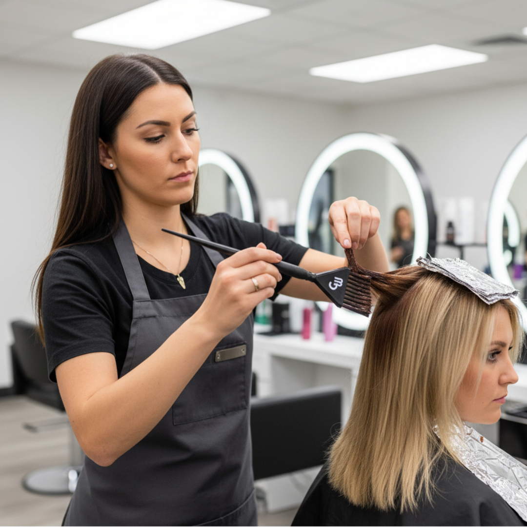 Профессиональная угловая кисть для окрашивания волос шириной 1,5 дюйма/4,5 см