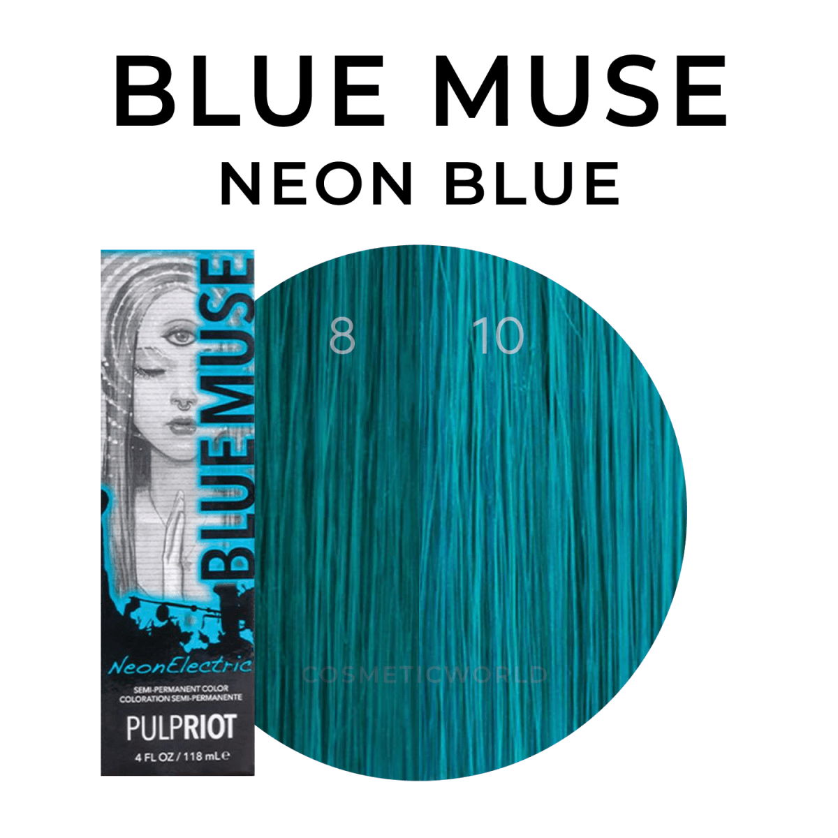 Pulp Riot_Semi Permanent Blue Muse - Neon Blue_Cosmetic World