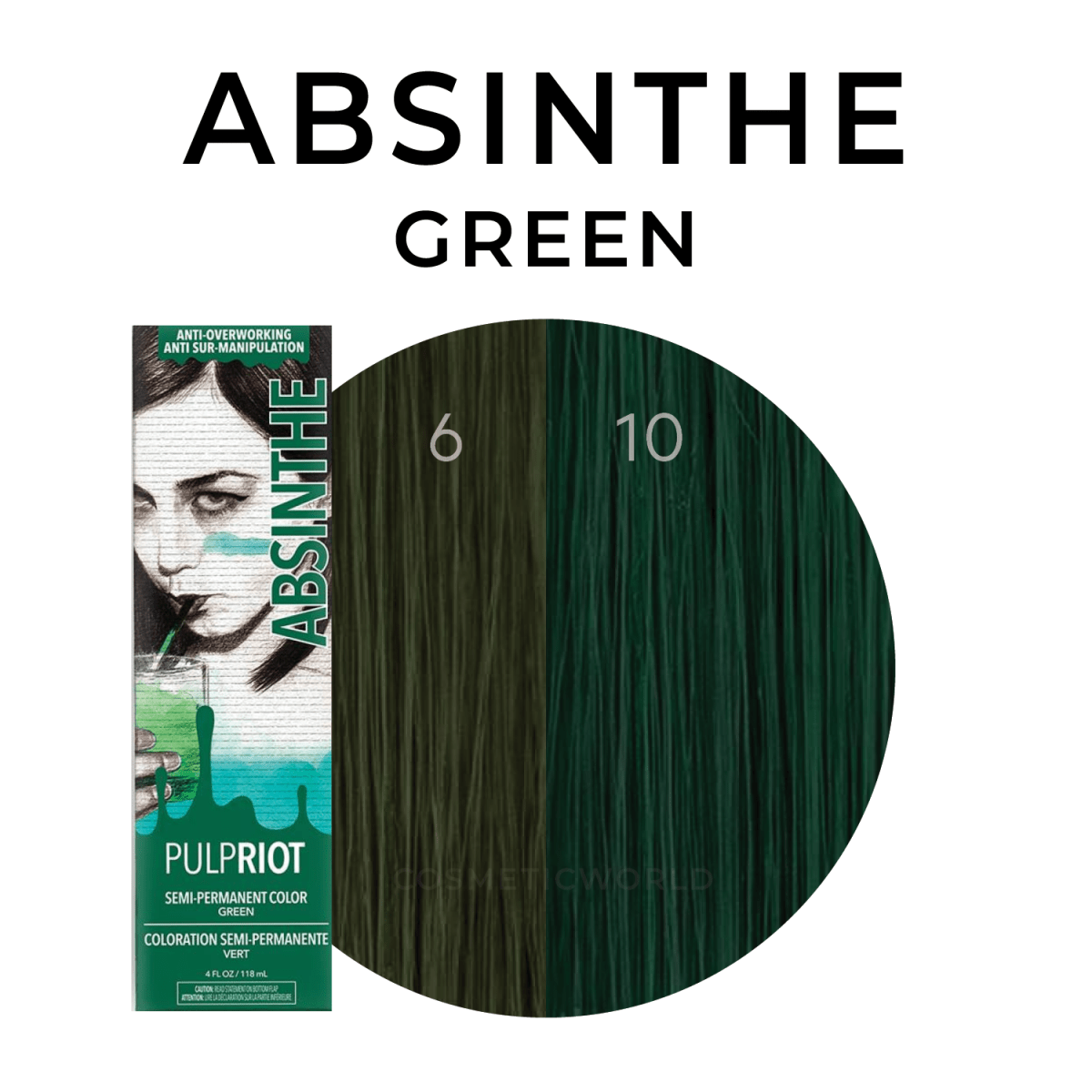 Pulp Riot_Semi Permanent Color Absinthe - Green_Cosmetic World