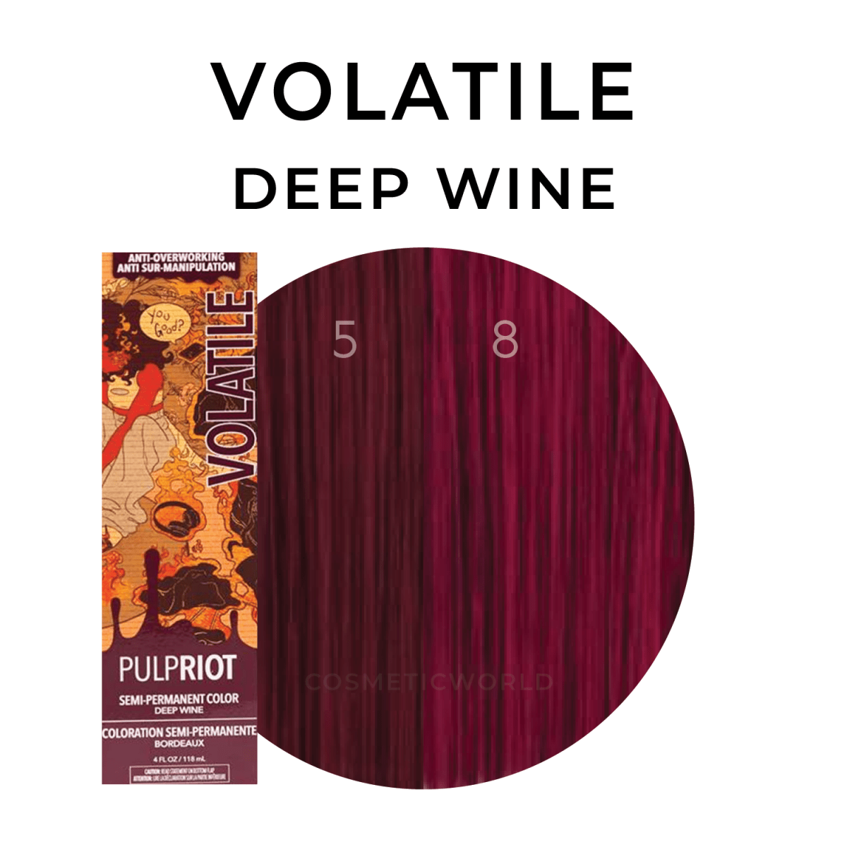 Pulp Riot_Semi Permanent Color Volatile - Deep Wine_Cosmetic World