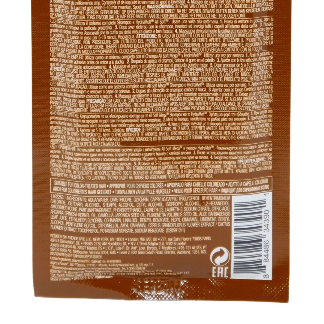 Redken_All Soft Mega Recovery Tissue Mask Cap 1 Sheet Mask Cap_Cosmetic World