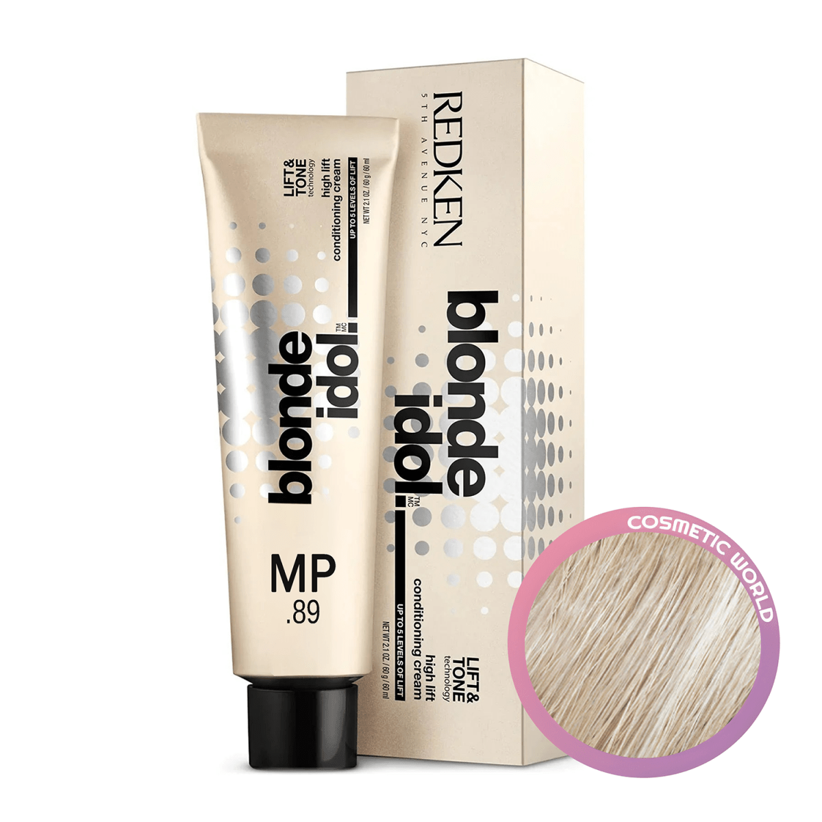 REDKEN - BLONDE IDOL_Blonde Idol MP/.89 Mocha Pearl High Lift Conditioning Cream_Cosmetic World