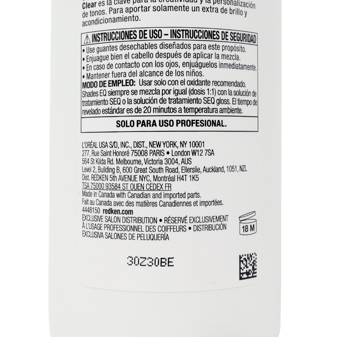 REDKEN - SHADES EQ_Shades EQ Crystal Clear 000_Cosmetic World