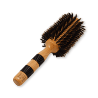Thumbnail for REJUVEN8_Natural Boar Bristle Round Brush 6.5cm wide 23cm long Large_Cosmetic World