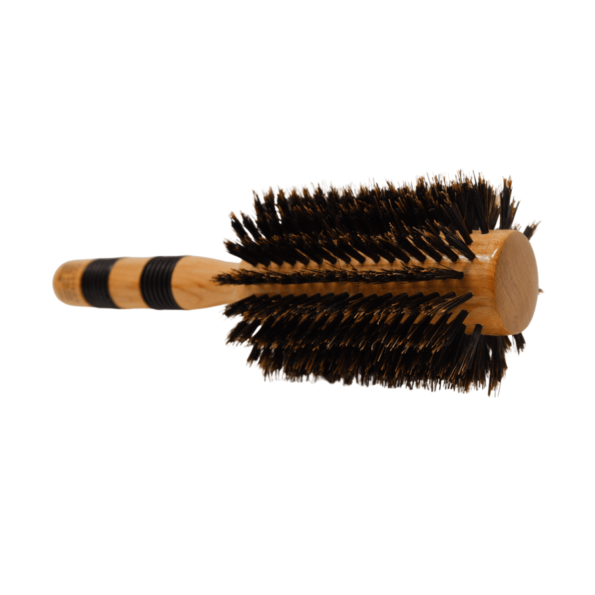 REJUVEN8_Natural Boar Bristle Round Brush 6.5cm wide 23cm long Large_Cosmetic World