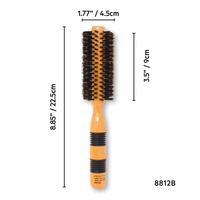Thumbnail for REJUVEN8_Round brush - Natural Boar Bristle 8812B - 1.7
