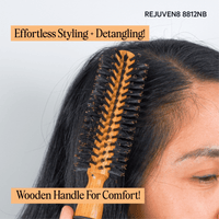 Thumbnail for REJUVEN8_Round Brush Natural Boar Bristle 8812NB 1.65