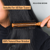 Thumbnail for REJUVEN8_Round Brush Natural Boar Bristle 8812NB 1.65