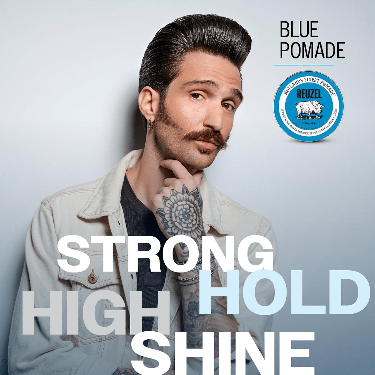 Reuzel_Blue Strong Hold Water Soluble Pomade_Cosmetic World