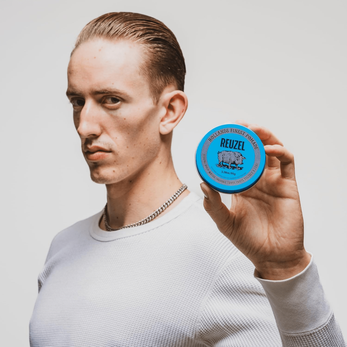 Reuzel_Blue Strong Hold Water Soluble Pomade_Cosmetic World
