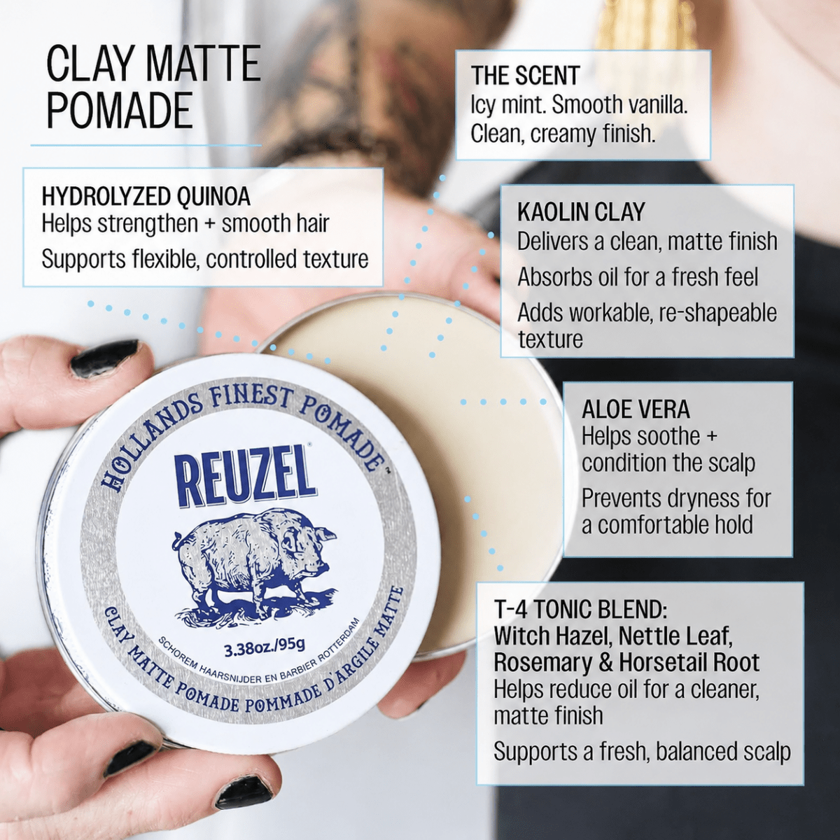 Reuzel_Clay Matte Pomade_Cosmetic World