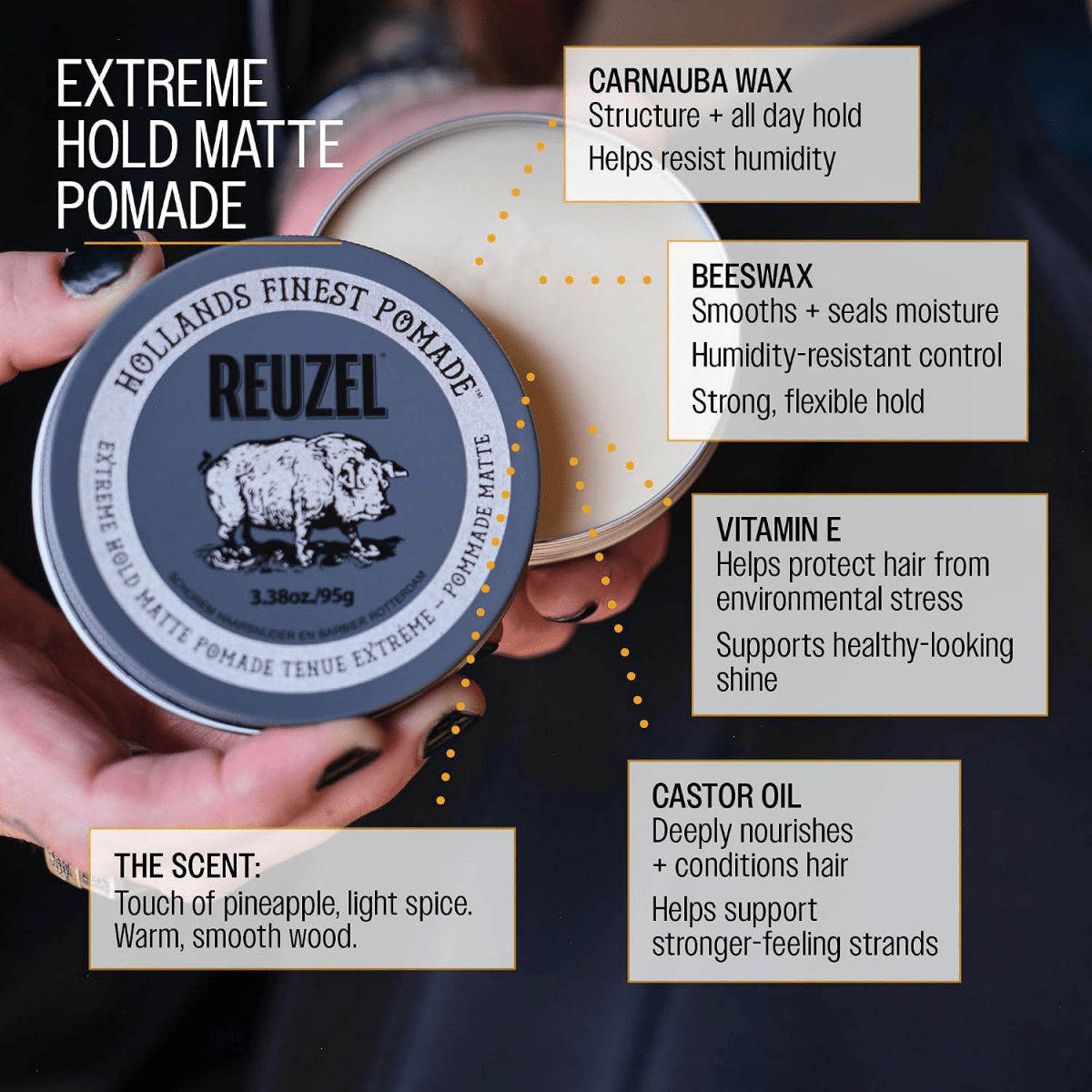 Reuzel_Extreme Hold Matte Pomade_Cosmetic World