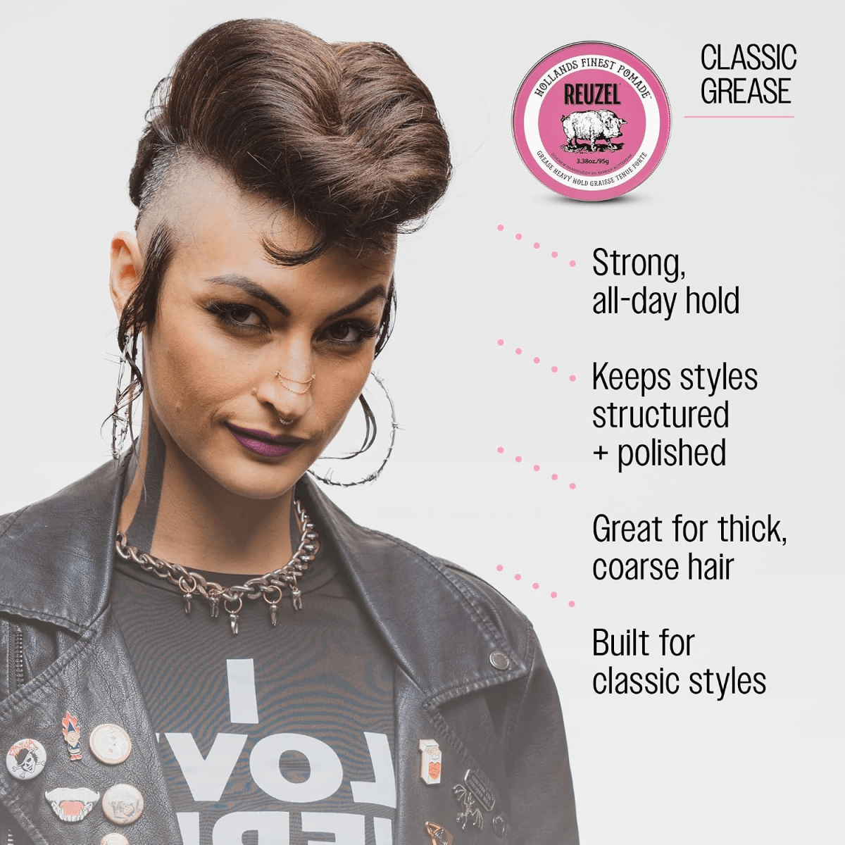 Reuzel_Pink Heavy Hold Pomade Grease_Cosmetic World