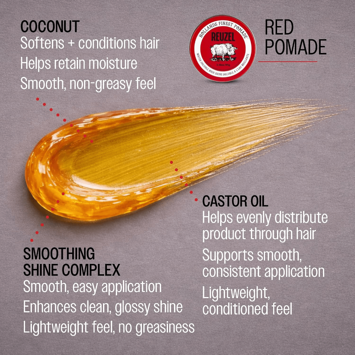 Reuzel_Red High Sheen Pomade - Water Soluble_Cosmetic World
