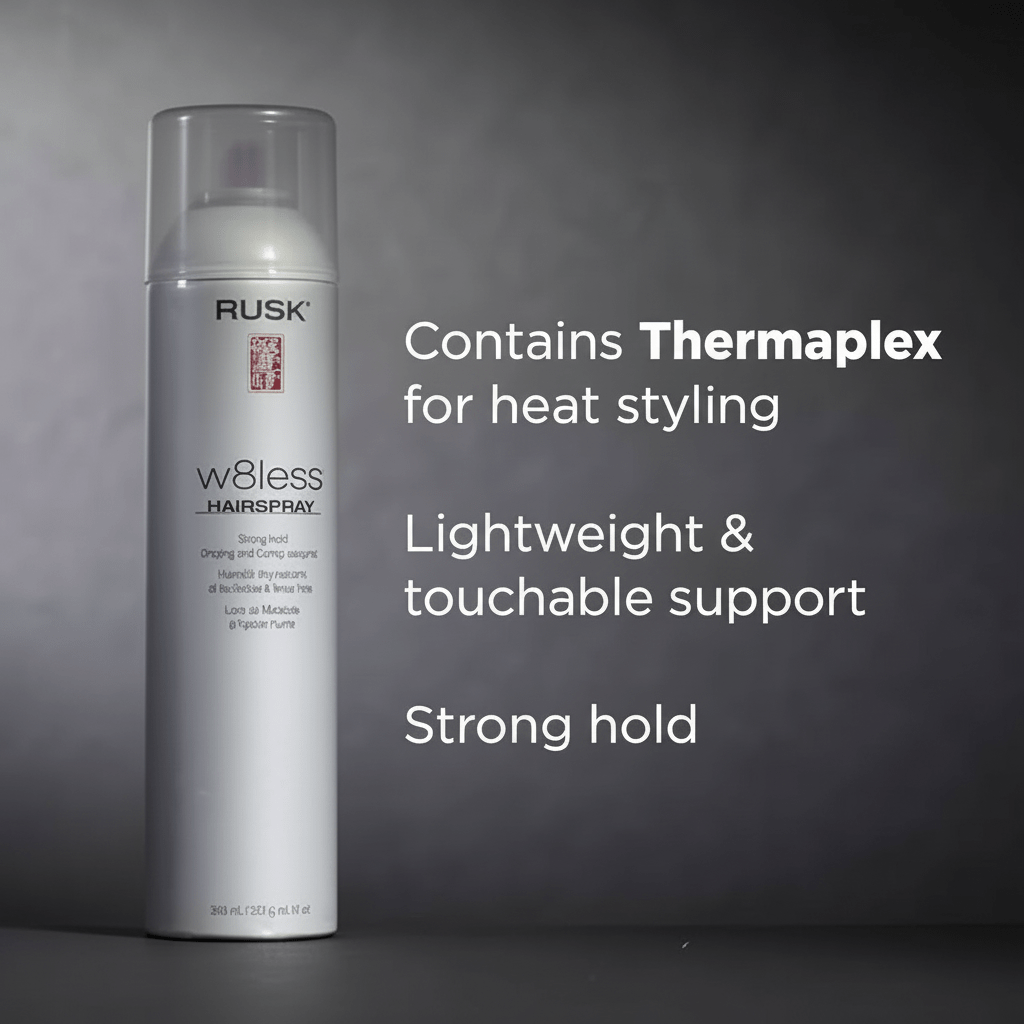 RUSK_W8less Plus Hairspray_Cosmetic World