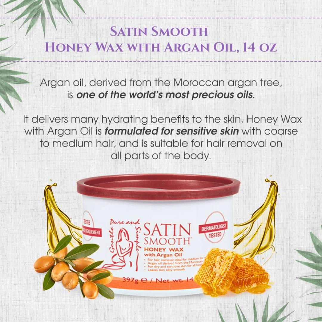 Satin Smooth_Honey Wax with Argan Oil_Cosmetic World