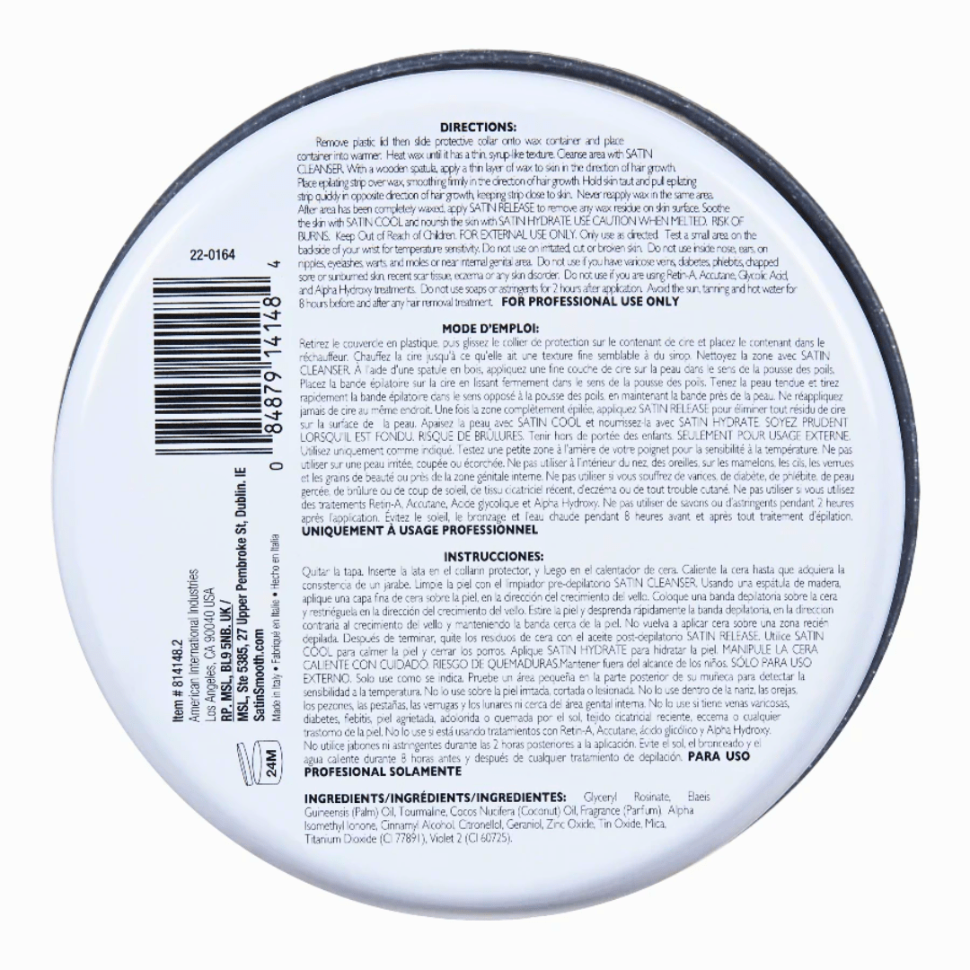 Satin Smooth_Silver Tourmaline Soft Wax_Cosmetic World