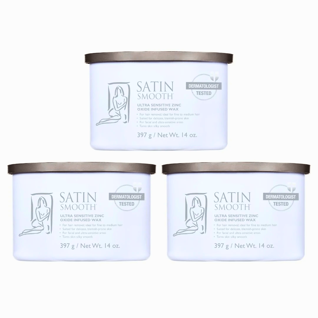 SATIN SMOOTH_Ultra Sensitive Zinc Oxide Infused Wax_Cosmetic World