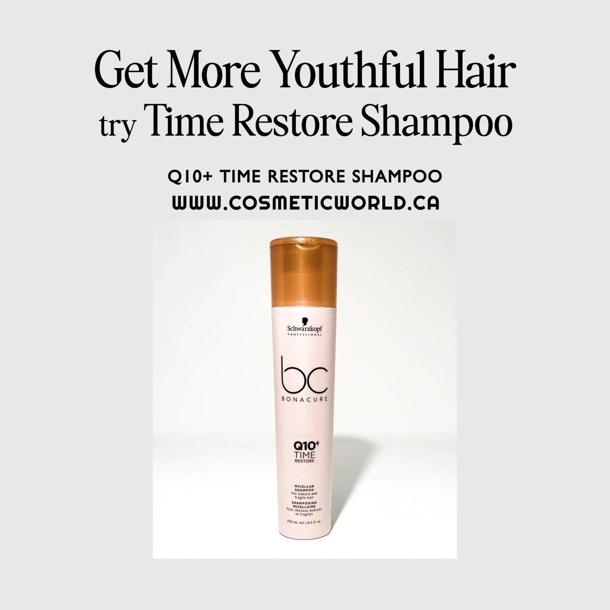 SCHWARZKOPF - BC BONACURE_BC Bonacure Q10+ Time Restore Micellar Shampoo_Cosmetic World