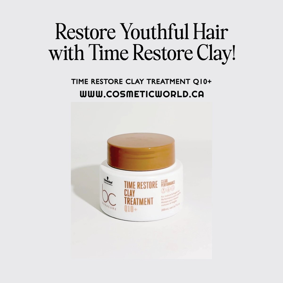 SCHWARZKOPF - BC BONACURE_BC Bonacure Time Restore Clay Treatment Q10+_Cosmetic World