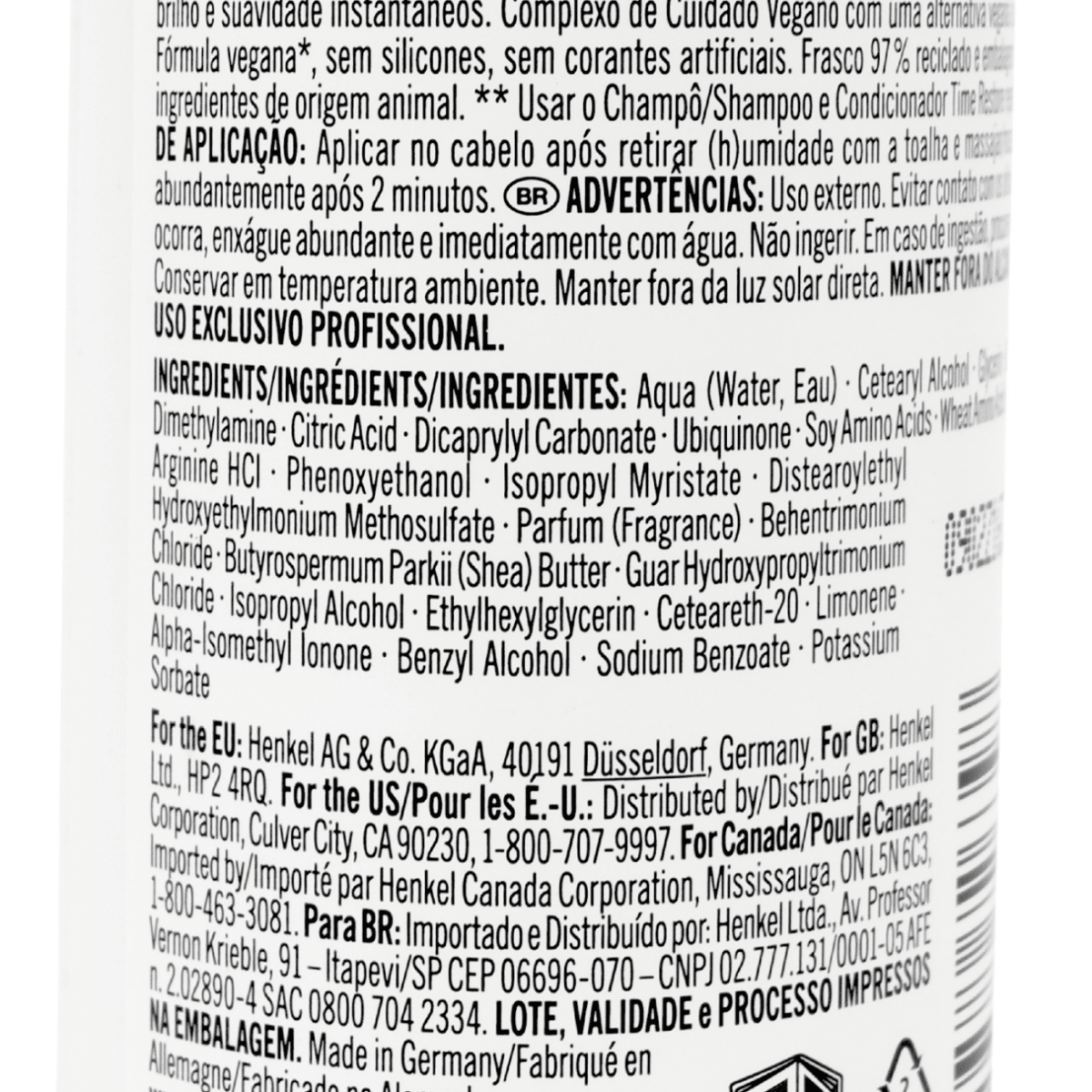 SCHWARZKOPF - BC BONACURE_BC Bonacure Time Restore Conditioner Q10+ | BOGO!_Cosmetic World