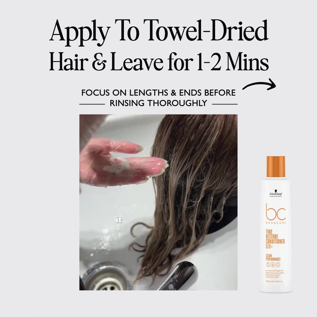 SCHWARZKOPF - BC BONACURE_BC Bonacure Time Restore Conditioner Q10+ | BOGO!_Cosmetic World