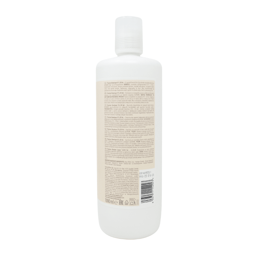 Schwarzkopf - BlondMe_BlondMe 9% (30 Volume) Premium Developer 1L / 33.8oz_Cosmetic World