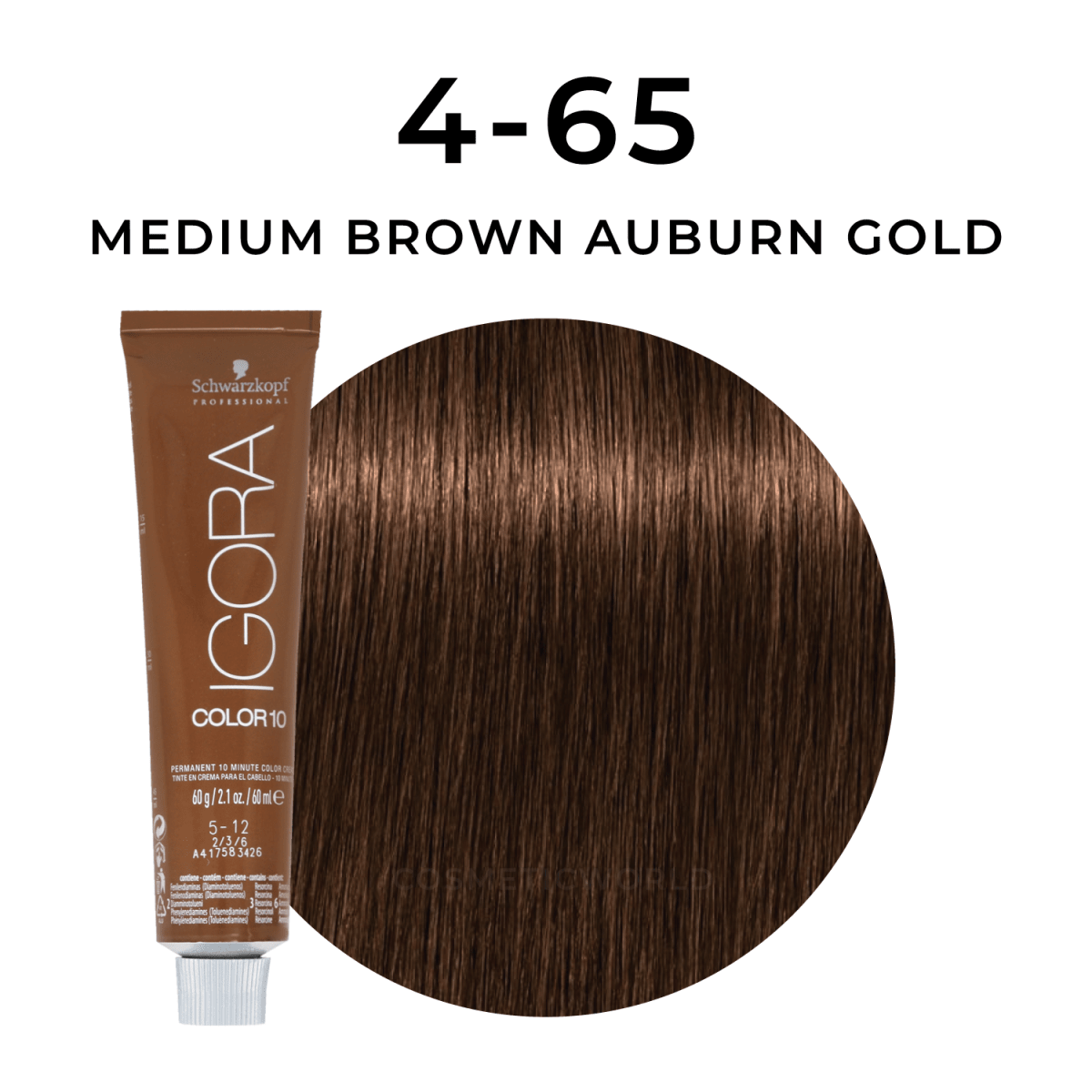 Schwarzkopf - Color 10_Igora Color 10 4-65 Medium Brown Auburn Gold_Cosmetic World
