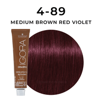 Thumbnail for Schwarzkopf - Color 10_Igora Color 10 4-89 Medium Brown Red Violet_Cosmetic World