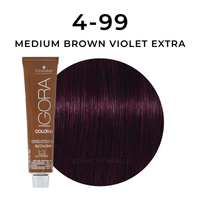 Thumbnail for Schwarzkopf - Color 10_Igora Color 10 4-99 Medium Brown Violet Extra_Cosmetic World