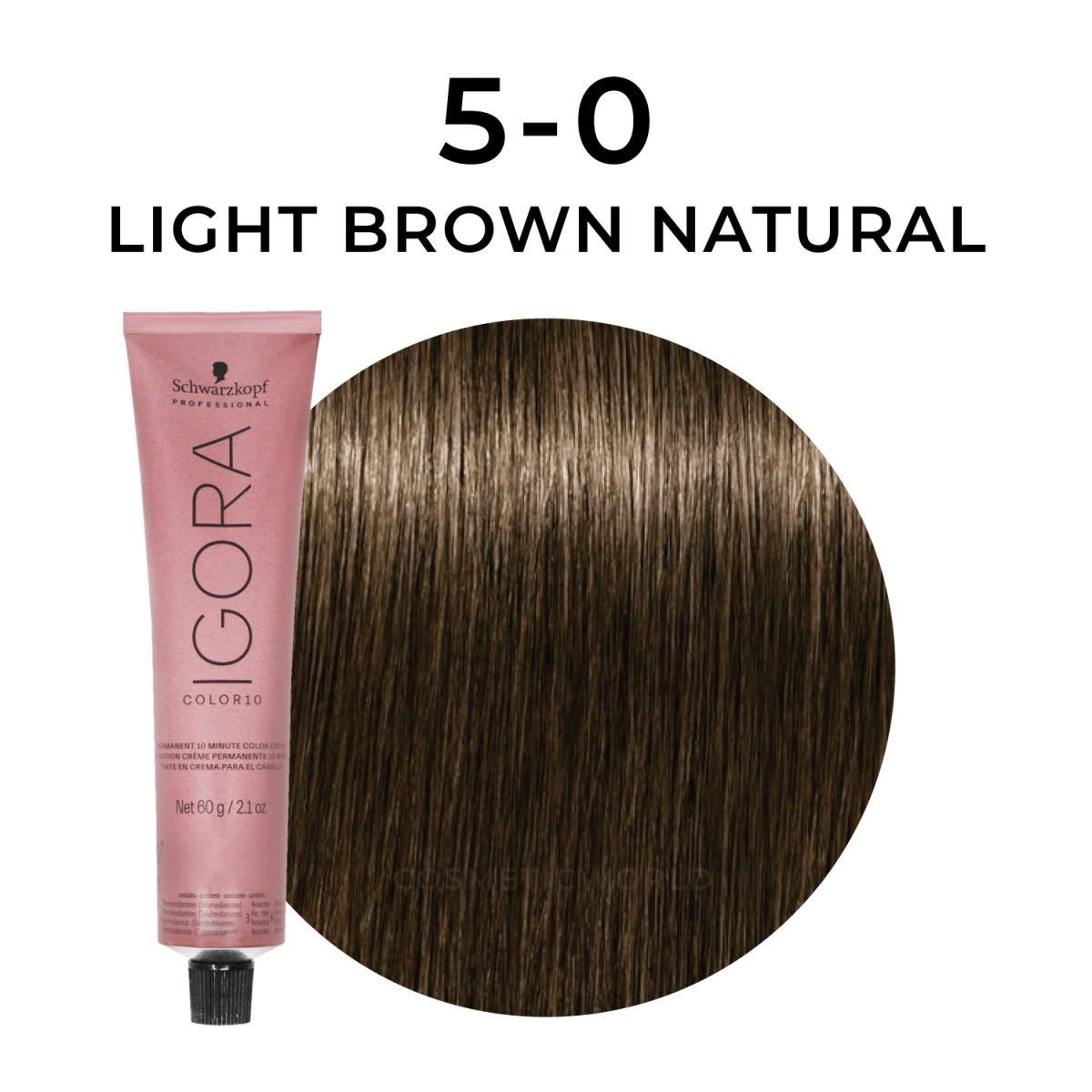 Schwarzkopf - Color 10_Igora Color 10 5-0 Light Brown Natural_Cosmetic World