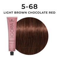 Thumbnail for Schwarzkopf - Color 10_Igora Color 10 5-68 Light Brown Chocolate Red_Cosmetic World