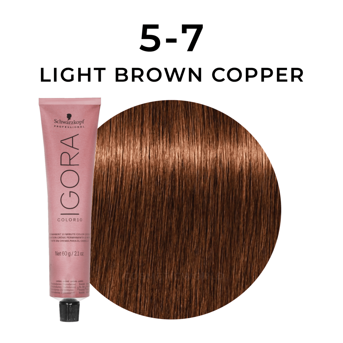 Schwarzkopf - Color 10_Igora Color 10 5-7 Light Brown Copper_Cosmetic World