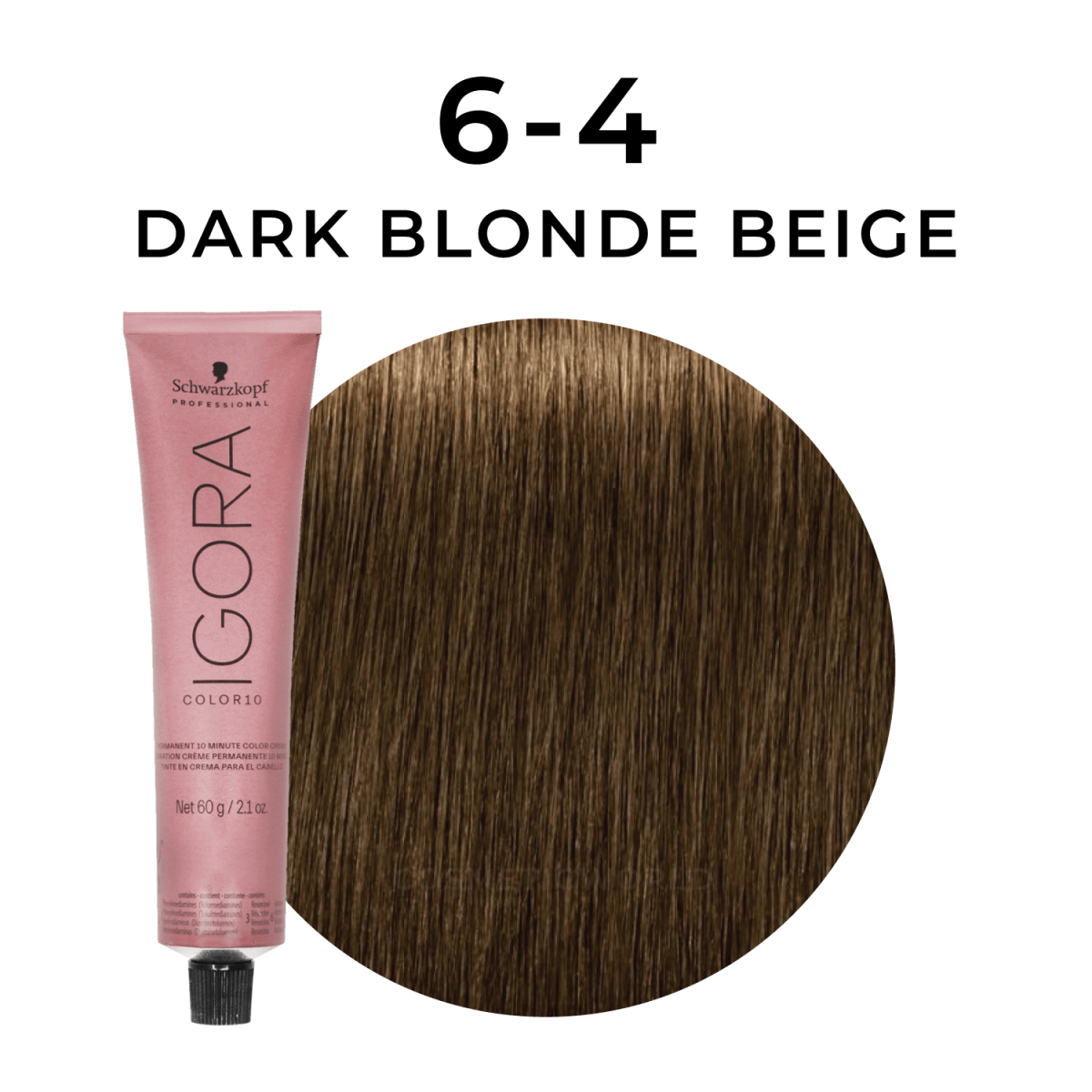 Schwarzkopf - Color 10_Igora Color 10 6-4 Dark Blonde Beige_Cosmetic World
