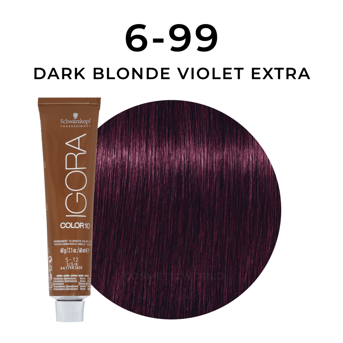 Schwarzkopf - Color 10_Igora Color 10 6-99 Dark Blonde Violet Extra_Cosmetic World