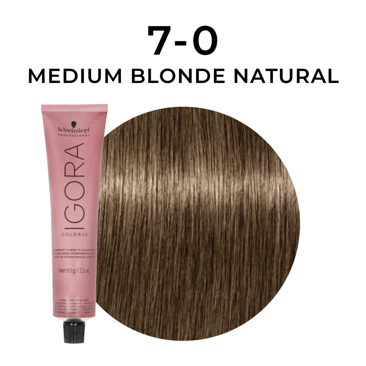 Schwarzkopf - Color 10_Igora Color 10 7-0 Medium Blonde Natural_Cosmetic World