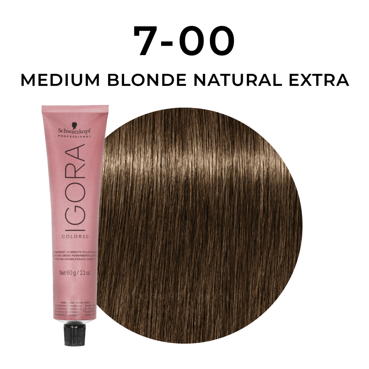 Schwarzkopf - Color 10_Igora Color 10 7-00 Medium Blonde Natural Extra_Cosmetic World