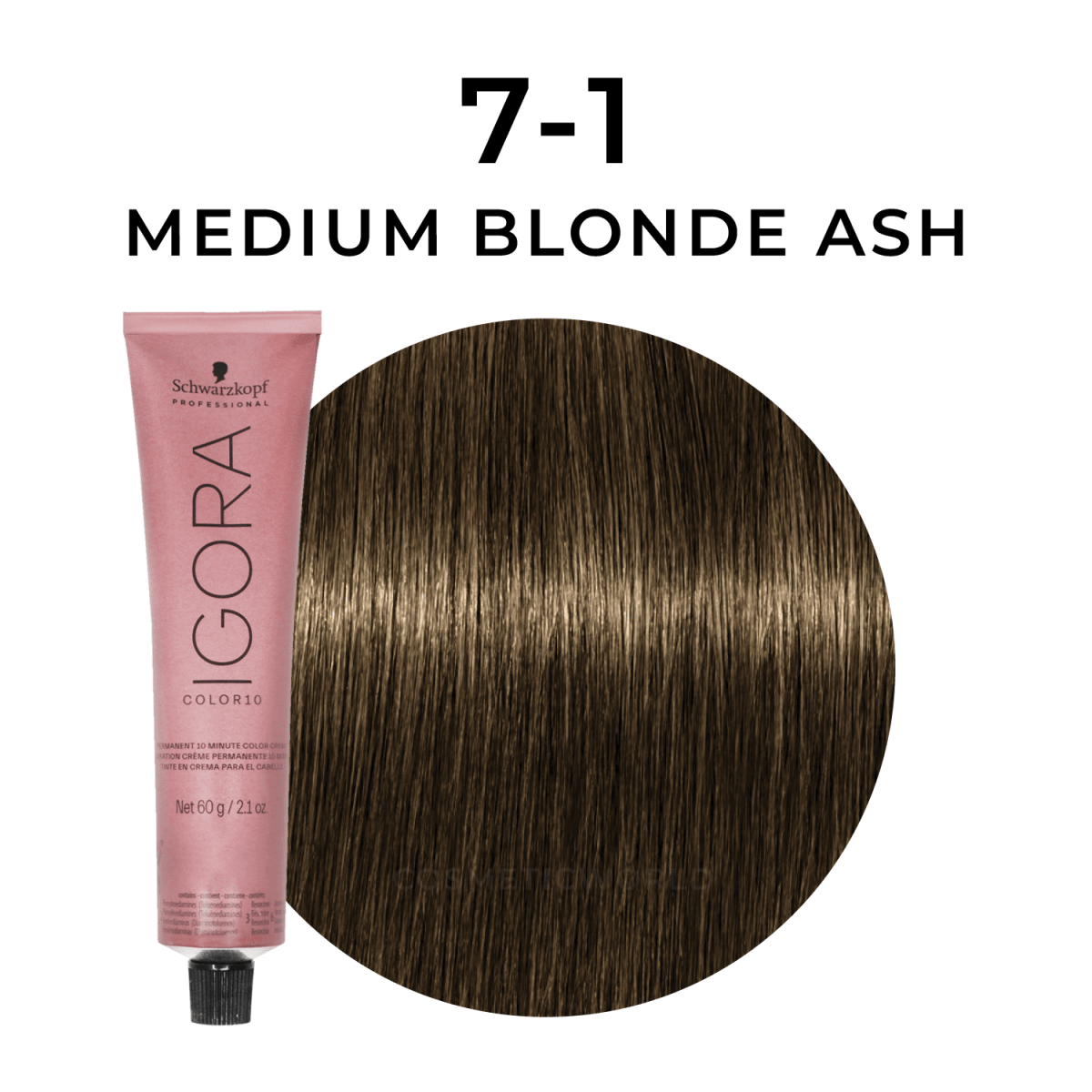 Schwarzkopf - Color 10_Igora Color 10 7-1 Medium Blonde Ash_Cosmetic World