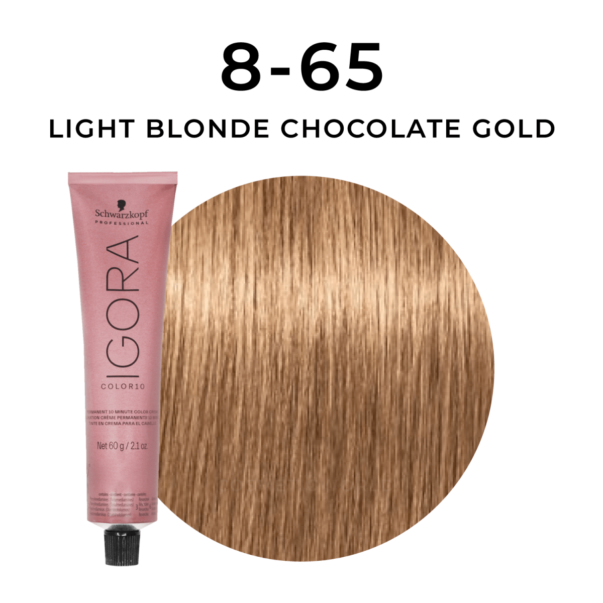 Schwarzkopf - Color 10_Igora Color 10 8-65 Light Blonde Chocolate Gold_Cosmetic World