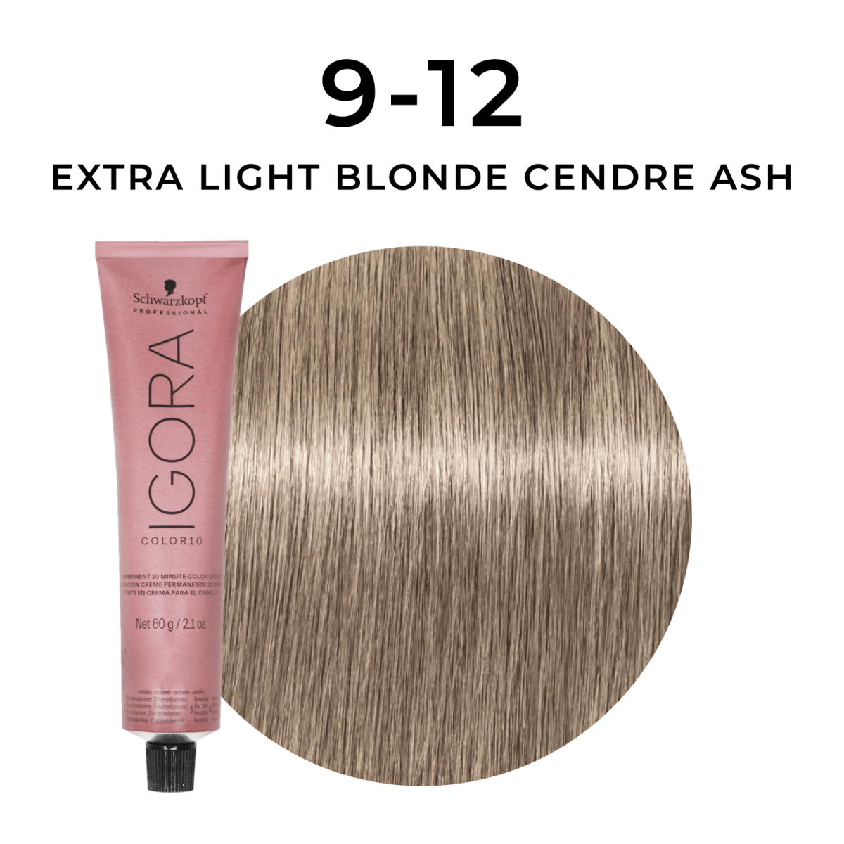 Schwarzkopf - Color 10_Igora Color 10 9-12 Extra Light Blonde Cendre Ash_Cosmetic World